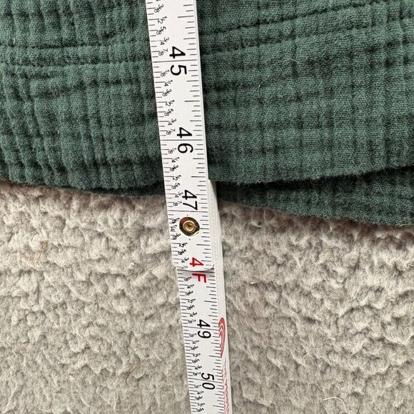 Madewell Lightspun Button Front Midi Dress Forrest Green size 4 - Picture 11 of 13